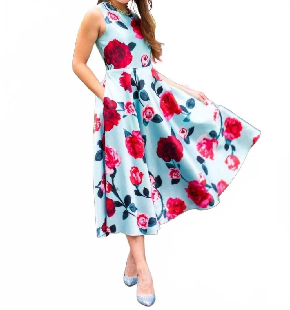 NEW MAE NEW YORK veronica dress in park ave rose